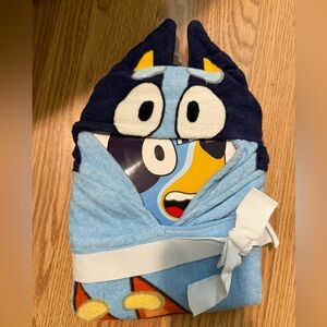 Lucy Blue Cartoon Hooded Towel
